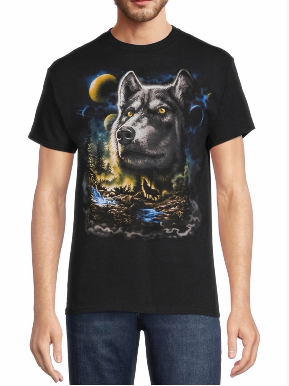 DOM |‎ Men's Wolf Night Graphic T-shirt